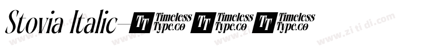 Stovia Italic字体转换